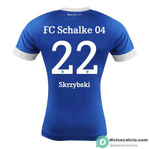 Maglia Schalke 04 Gara Home 22#Skrzybski 2018-2019