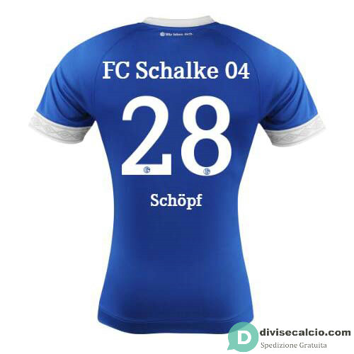 Maglia Schalke 04 Gara Home 28#Schopf 2018-2019