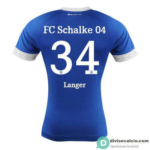 Maglia Schalke 04 Gara Home 34#Langer 2018-2019