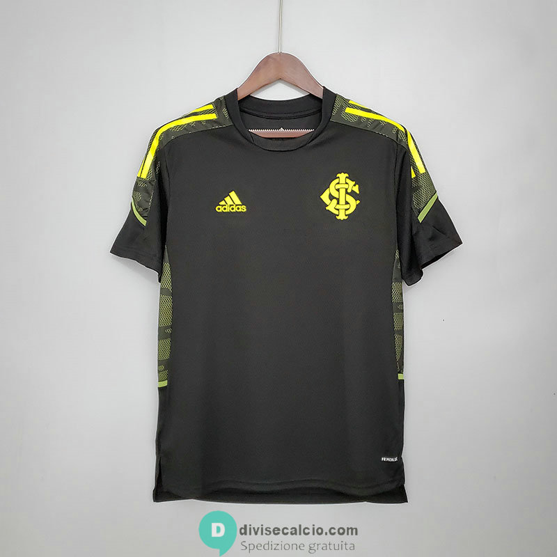 Maglia Sport Club Internacional Training Black Yellow 2021/2022