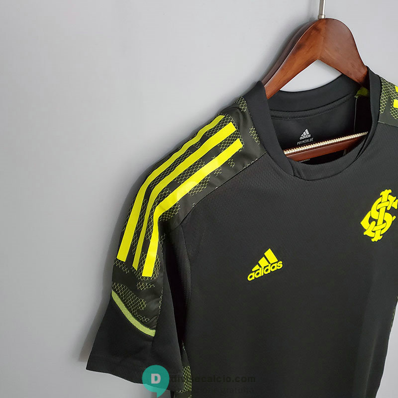 Maglia Sport Club Internacional Training Black Yellow 2021/2022