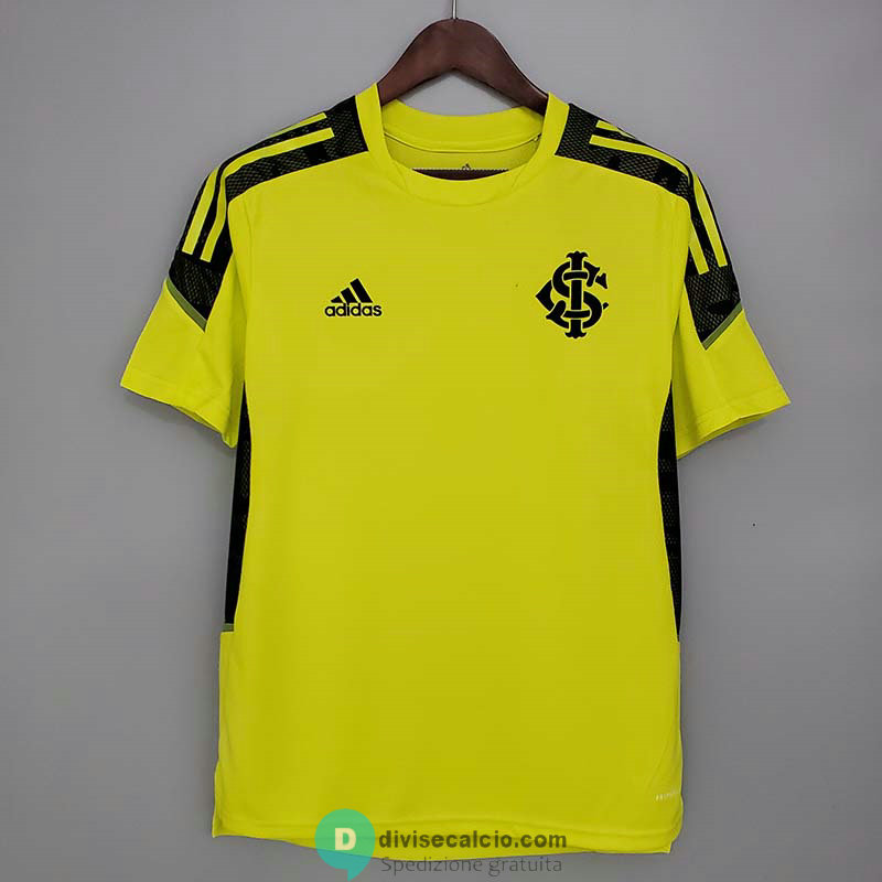 Maglia Sport Club Internacional Training Yellow Black 2021/2022