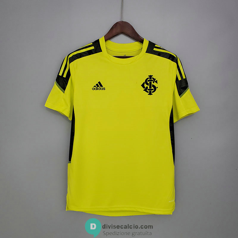 Maglia Sport Club Internacional Training Yellow Black 2021/2022