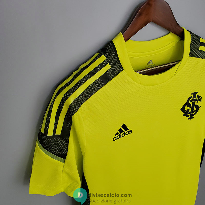 Maglia Sport Club Internacional Training Yellow Black 2021/2022