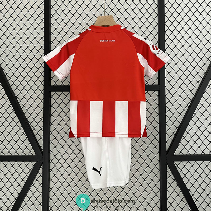 Maglia Sporting Gijon Bambino Gara Home 2023/2024