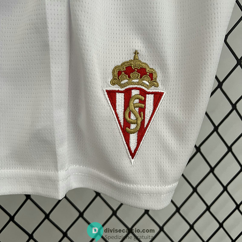 Maglia Sporting Gijon Bambino Gara Home 2023/2024