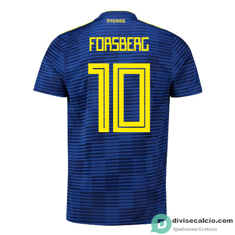 Maglia Svezia Gara Away 10#FORSBERG 2018