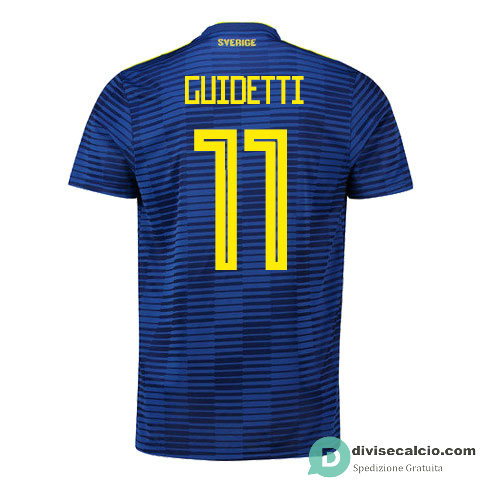 Maglia Svezia Gara Away 11#GUIDETTI 2018