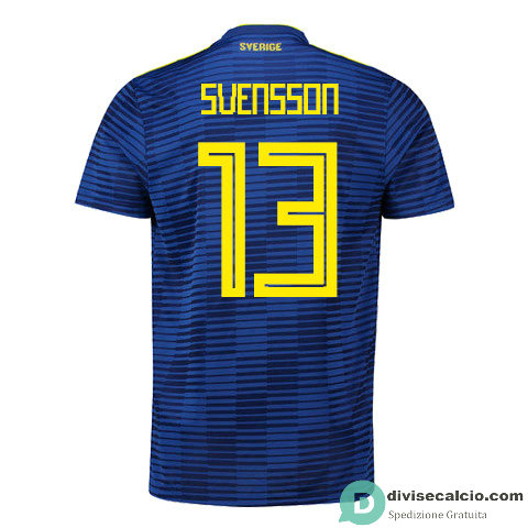 Maglia Svezia Gara Away 13#SVENSSON 2018