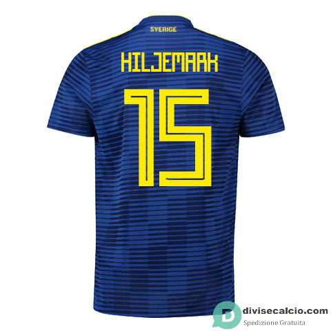 Maglia Svezia Gara Away 15#HILJEMARK 2018