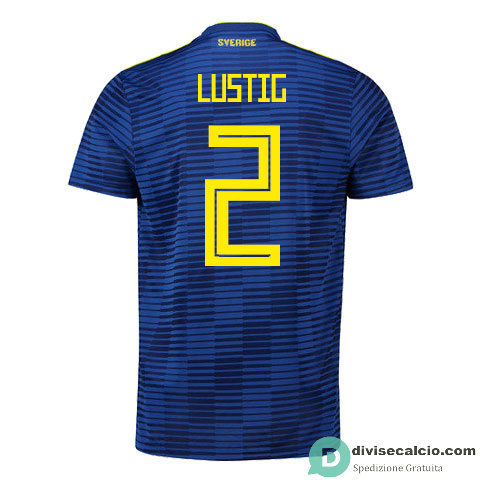 Maglia Svezia Gara Away 2#LUSTIG 2018