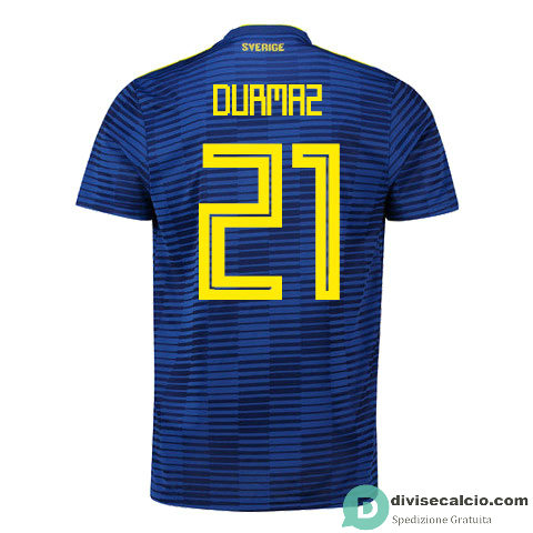 Maglia Svezia Gara Away 21#DURMAZ 2018