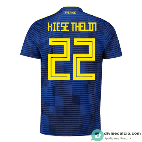 Maglia Svezia Gara Away 22#KIESE THELIN 2018