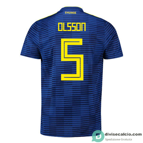 Maglia Svezia Gara Away 5#OLSSON 2018