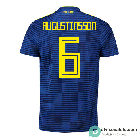 Maglia Svezia Gara Away 6#AUGUSTINSSON 2018
