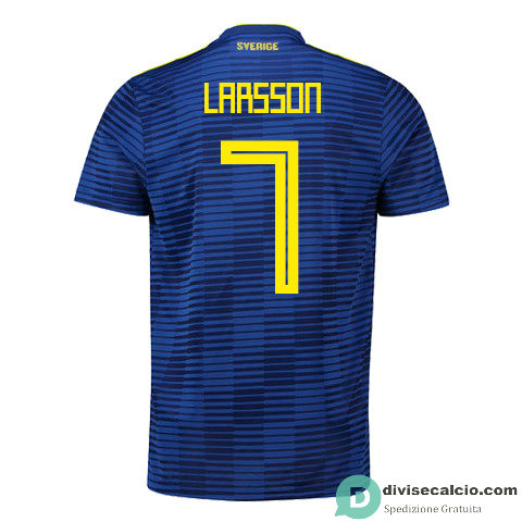Maglia Svezia Gara Away 7#LARSSON 2018
