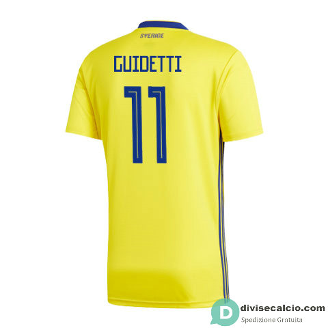 Maglia Svezia Gara Home 11#GUIDETTI 2018