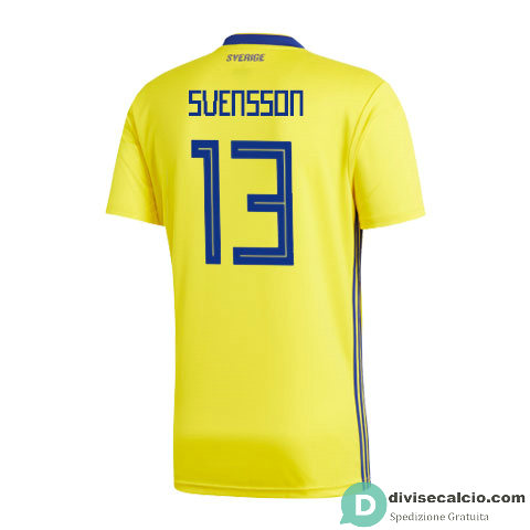 Maglia Svezia Gara Home 13#SVENSSON 2018