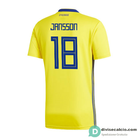 Maglia Svezia Gara Home 18#JANSSON 2018