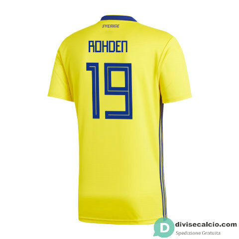 Maglia Svezia Gara Home 19#ROHDEN 2018