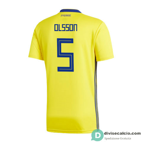 Maglia Svezia Gara Home 5#OLSSON 2018