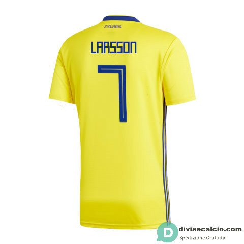 Maglia Svezia Gara Home 7#LARSSON 2018