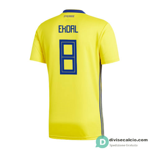 Maglia Svezia Gara Home 8#EKDAL 2018