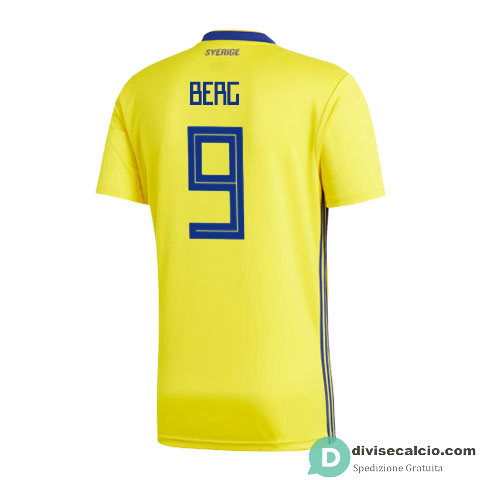 Maglia Svezia Gara Home 9#BERG 2018