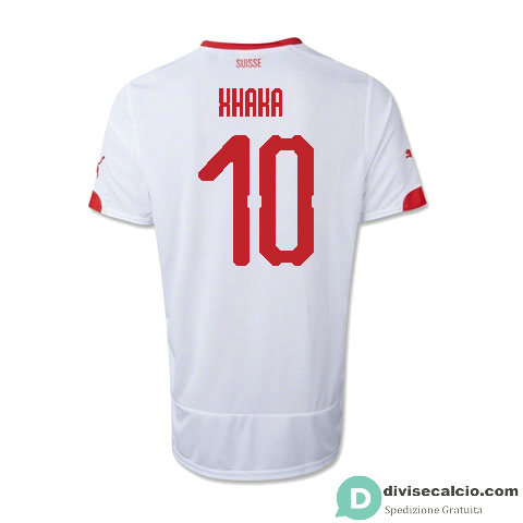 Maglia Svizzera Gara Away 10#XHAKA 2018