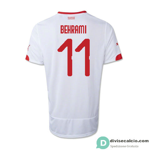 Maglia Svizzera Gara Away 11#BEHRAMI 2018