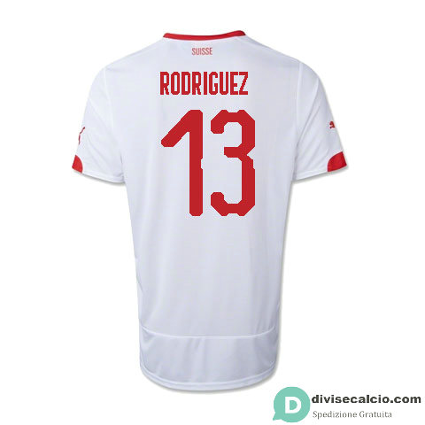 Maglia Svizzera Gara Away 13#RODRIGUEZ 2018