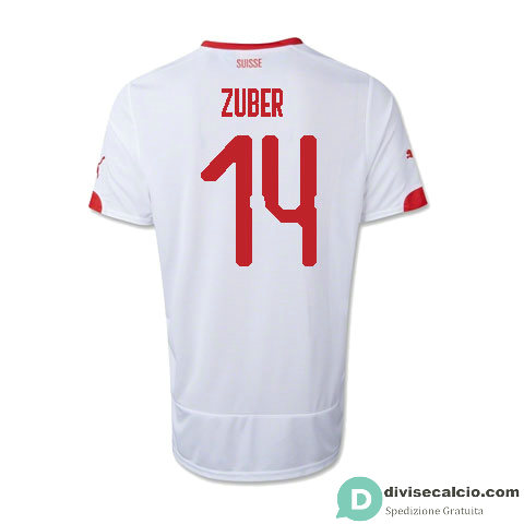 Maglia Svizzera Gara Away 14#ZUBER 2018