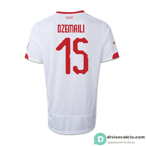 Maglia Svizzera Gara Away 15#DZEMAILI2018