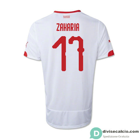 Maglia Svizzera Gara Away 17#ZAKARIA 2018