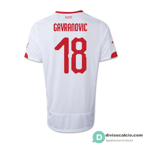 Maglia Svizzera Gara Away 18#GAVRANOVIC 2018