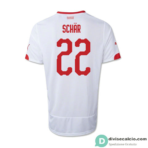 Maglia Svizzera Gara Away 22#SCHAR 2018