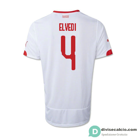 Maglia Svizzera Gara Away 4#ELVEDI 2018