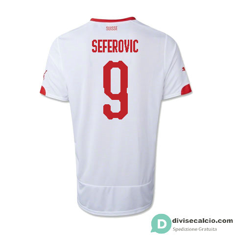 Maglia Svizzera Gara Away 9#SEFEROVIC 2018