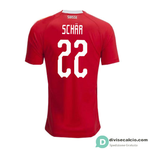 Maglia Svizzera Gara Home 22#SCHAR 2018