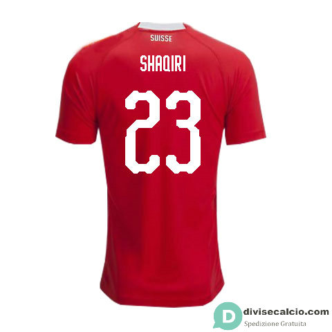 Maglia Svizzera Gara Home 23#SHAQIRI 2018