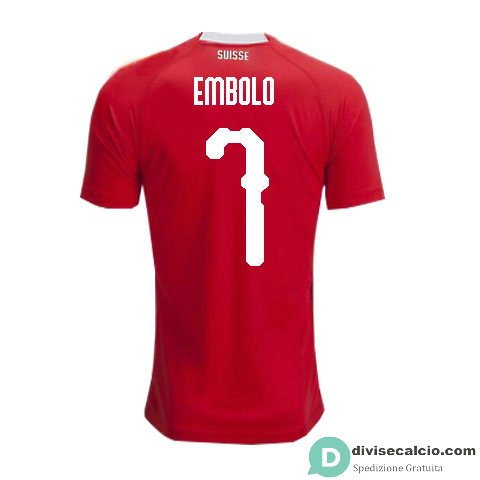 Maglia Svizzera Gara Home 7#EMBOLO 2018