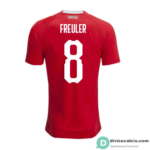 Maglia Svizzera Gara Home 8#FREULER 2018