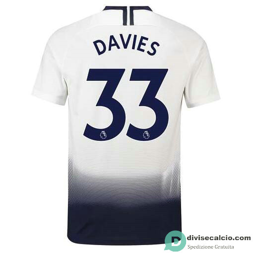 Maglia Tottenham Hotspur Gara Home 33#DAVIES 2018-2019