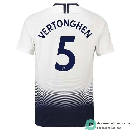 Maglia Tottenham Hotspur Gara Home 5#VERTONGHEN 2018-2019