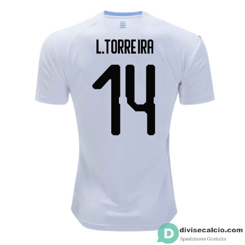 Maglia Uruguay Gara Away 14#L.TORREIRA 2018