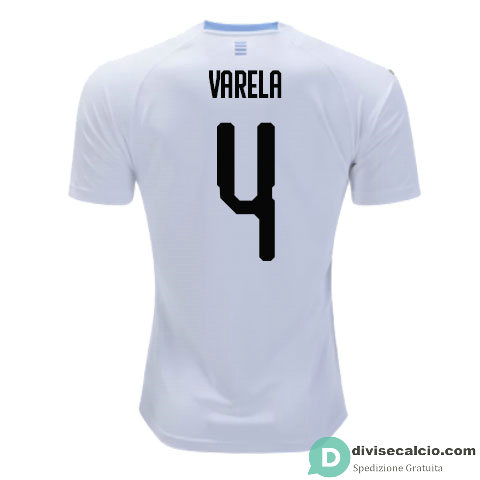 Maglia Uruguay Gara Away 4#VARELA 2018