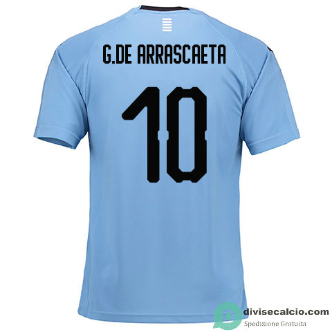 Maglia Uruguay Gara Home 10#G.DE ARRASCAETA 2018