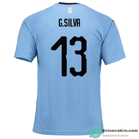 Maglia Uruguay Gara Home 13#G.SILVA 2018