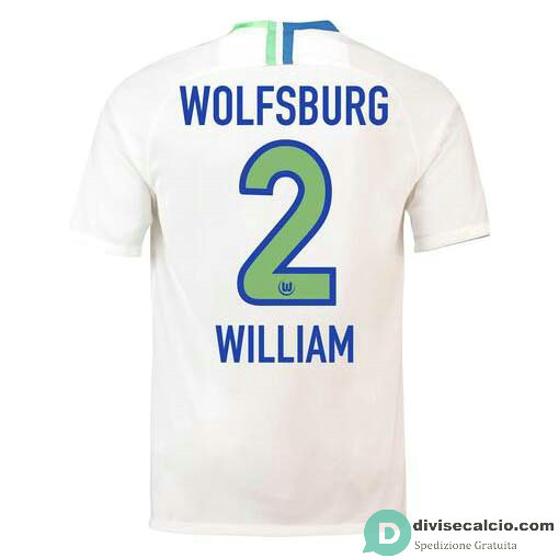 Maglia VfL Wolfsburg Gara Away 2#WILLIAM 2018-2019