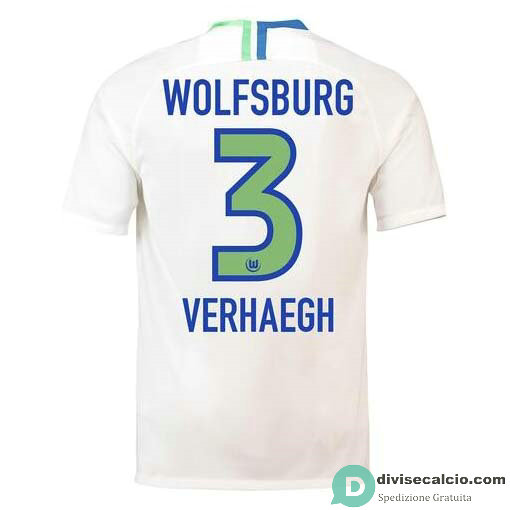 Maglia VfL Wolfsburg Gara Away 3#VERHAEGH 2018-2019